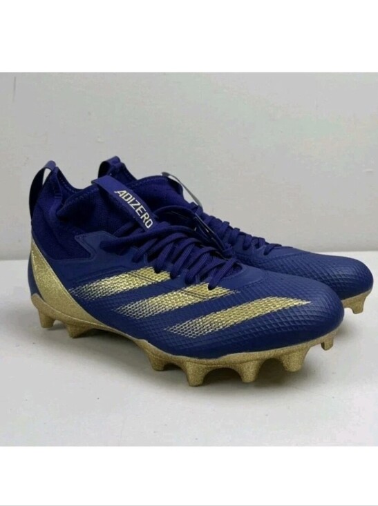 adidas Other - adidas SM Adizero Electric Vikings Blue Purple Gold Cleats JH5733 Size 16